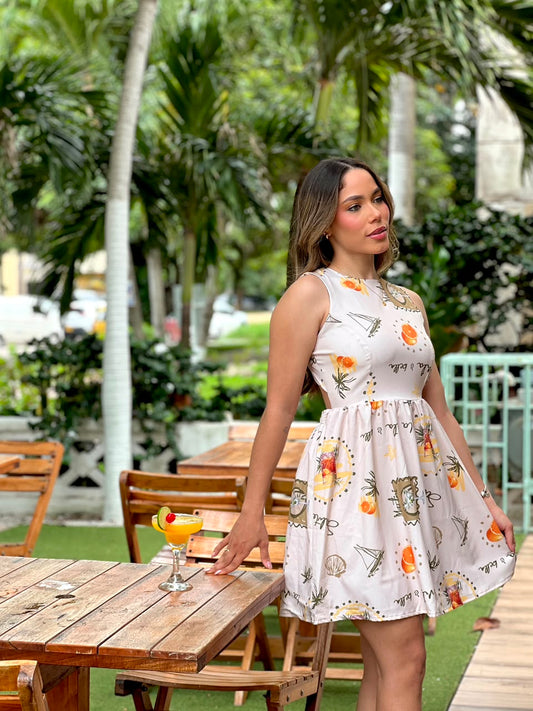 VESTIDO CELESTE