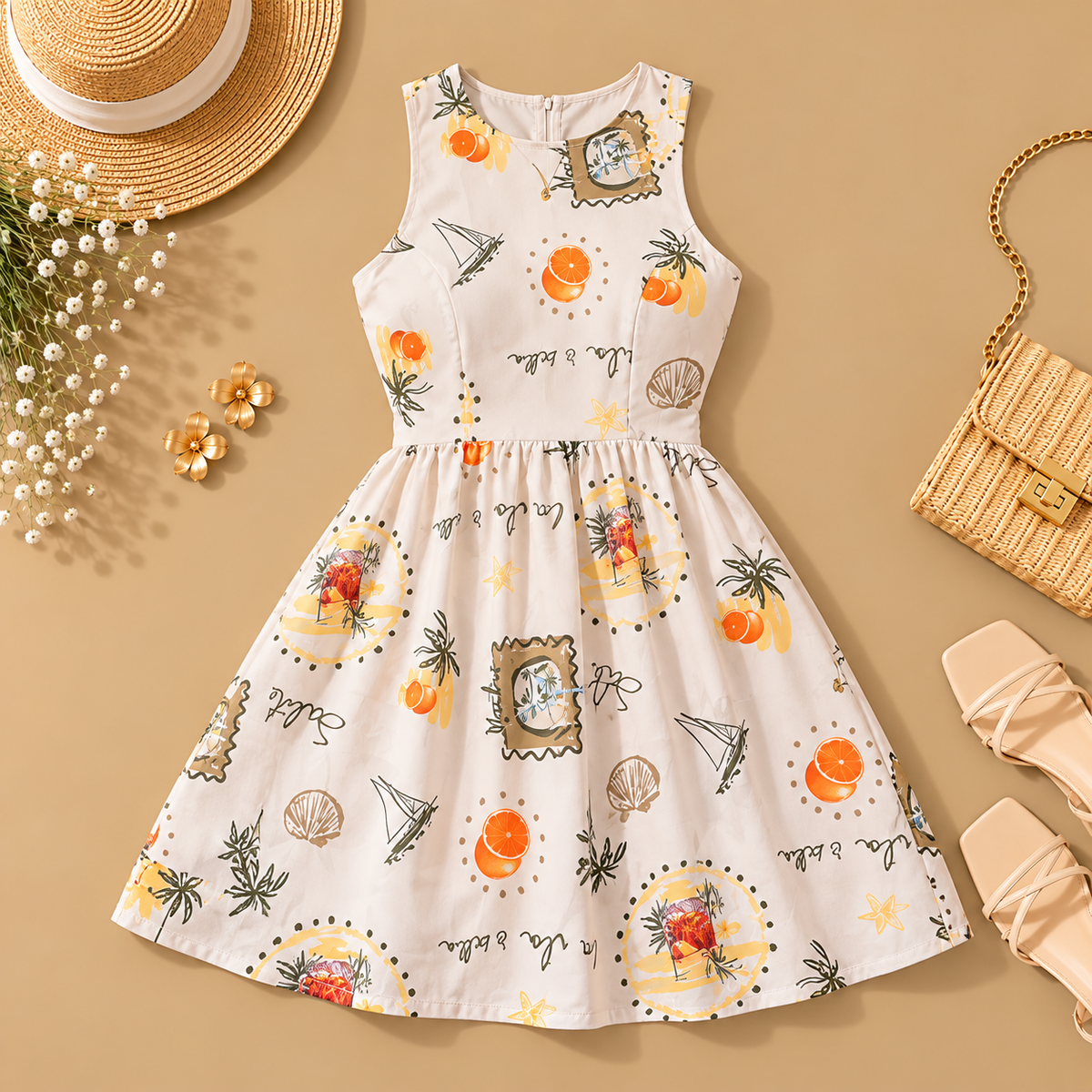 VESTIDO CELESTE